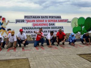 Anies Letakan Batu Pertama Jalasena di Pulau Reklamasi