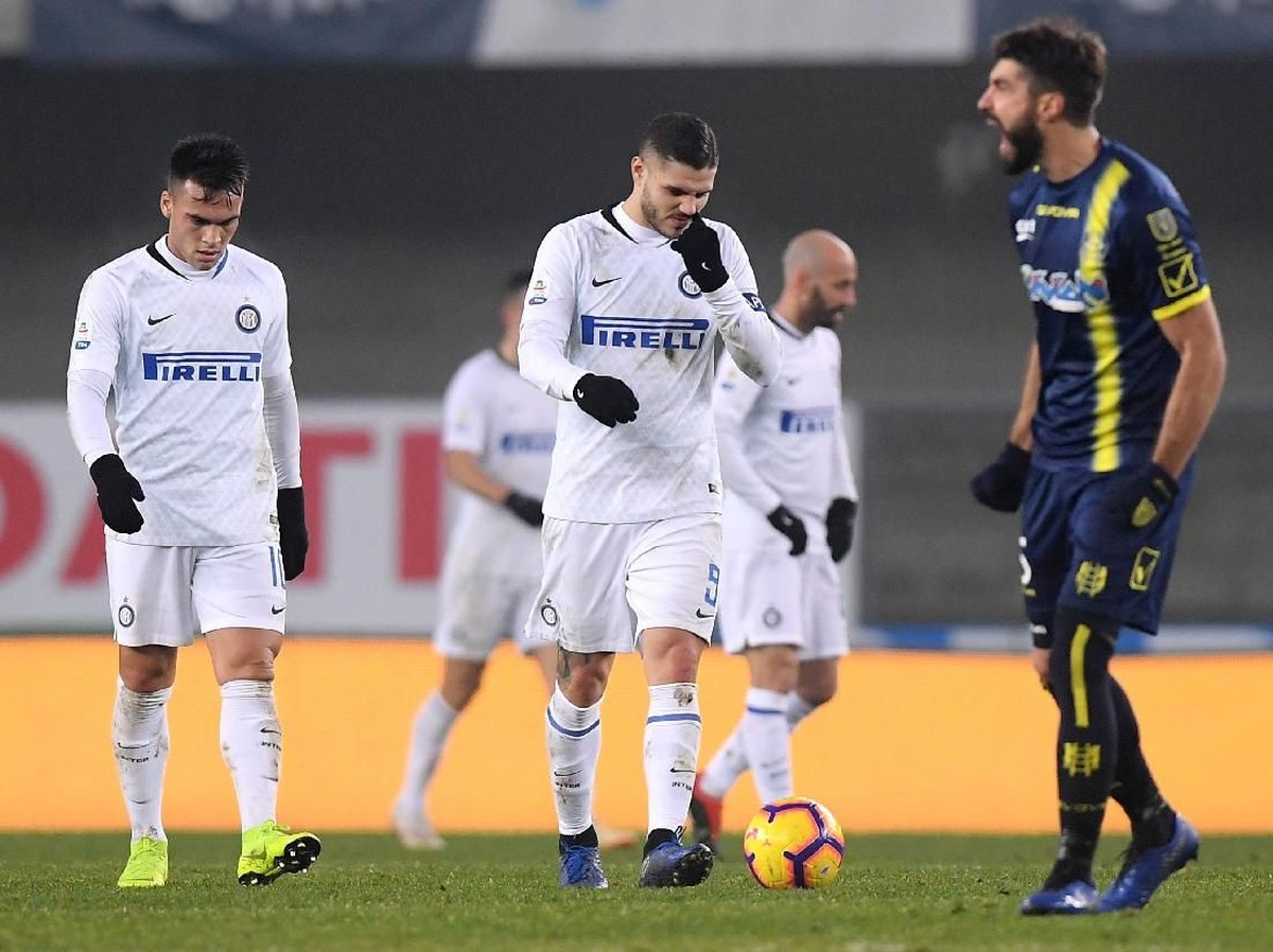 Inter Milan cuma seri dengan Chievo Verona karena gagal membunuh pertandingan. (Foto: Alberto Lingria/Reuters)