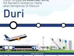 Jelang Nataru, KA Bandara Soetta Layani Penumpang dari Stasiun Duri