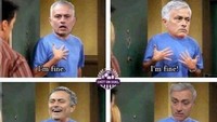 Jadi Mourinho, apa mau mengakui Solskjaer lebih mampu menukangi MU saat ini? (Foto: Twitter @TrollFootball)