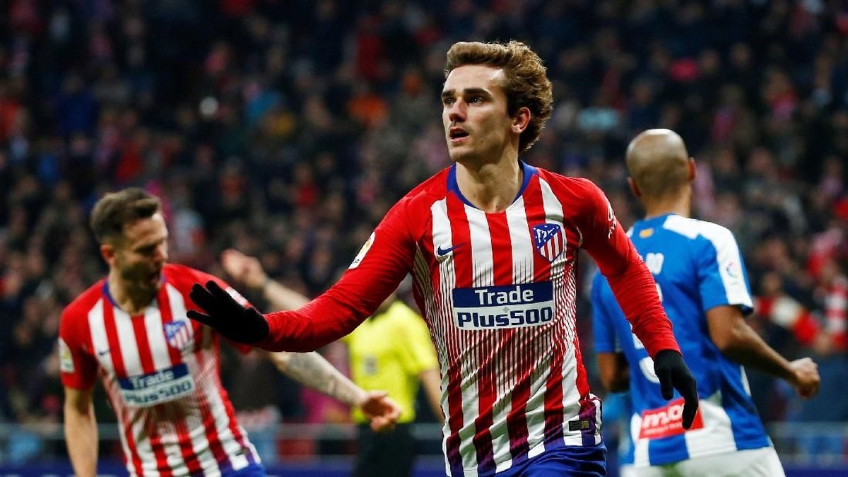 Antoine Griezmann bakal tinggalkan Atletico Madrid akhir musim ini (Javier Barbancho/Reuters)
