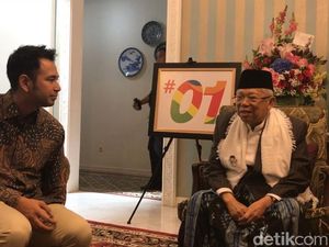 Raffi Ahmad dan Maruf Amin Saling Puji Satu Sama Lain