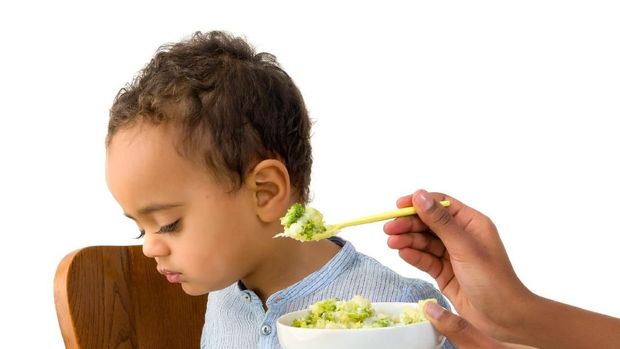 ilustrasi anak menolak makan sayur