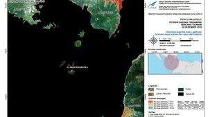 Citra Satelit Potensi Daerah Terdampak Tsunami Selat Sunda