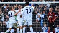 Tottenham Hotspur pesta gol saat menjamu Fulham pada 26 Desember 2007. Spurs menang 5-1 setelah Robbie Keane dan Tom Huddlestone masing-masing menyumbang dua gol. (Foto: Jamie McDonald/Getty Images)
