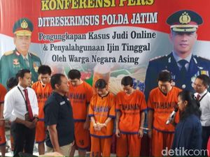 Datang ke Indonesia Gelar Judi Online, 7 WN China Dibekuk