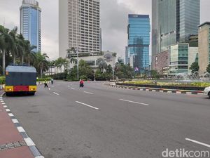 Libur Natal, Arus Lalin Sekitar Bundaran HI Lancar Jaya