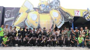 Kreatif, Polres Gresik Bangun Pos Bertema Autobot Transformers