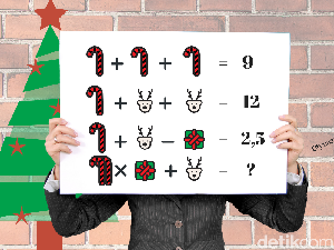 Merry Christmas! Yuk Pecahkan Soal Berikut yang Bakal Mainin Logikamu