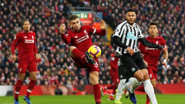 Liverpool sempat kerepotan menembus lini pertahanan Newcastle United.