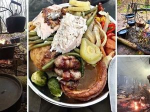 Keren! Pria Ini Memasak Menu Natal untuk 35 Tamu di Tengah Hutan