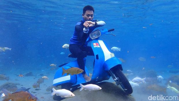 Bukan Foto di Laut, Ini Foto Bawah Air Sumber Alami di Klaten