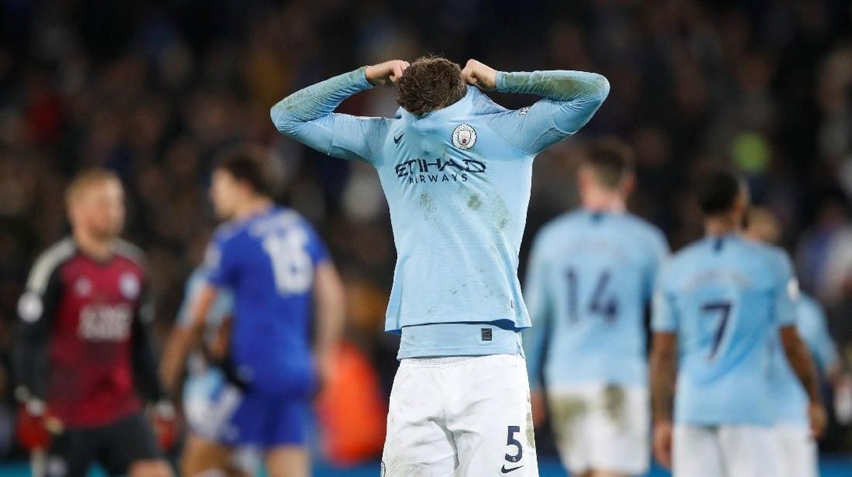 Manchester City kalah 1-2 dari Leicester City di laga Boxing Day Liga Inggris. (Foto: Carl Recine/Reuters)