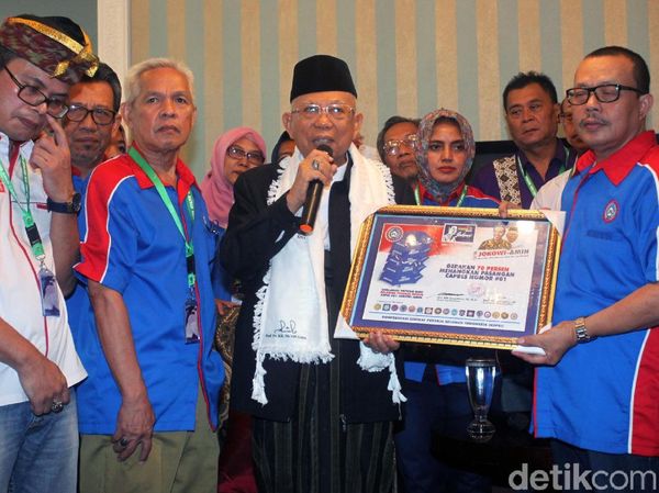 Buruh KSPSI Dukung Jokowi-Maruf Amin