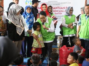 Dukungan Menteri Yohana untuk Korban Tsunami Selat Sunda