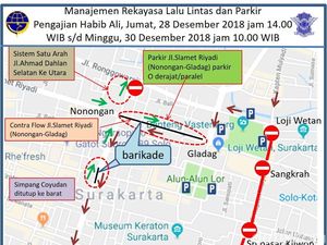 Ada Haul Habib Ali, Begini Rekayasa Arus Lalin di Jalanan Solo Ada Haul Habib Ali, Begini Rekayasa Arus Lalin di Jalanan Solo