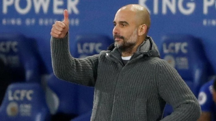 Pep Guardiola Soccer Football - Premier League - Leicester City v Manchester City - King Power Stadium, Leicester, Britain - December 26, 2018 Manchester City manager Pep Guardiola gestures Action Images via Reuters/Carl Recine EDITORIAL USE ONLY. No use with unauthorized audio, video, data, fixture lists, club/league logos or