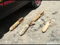4 Mortir Peninggalan Belanda Temuan Warga Lamongan Diledakkan