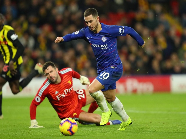 Hasil Liga Inggris: Chelsea Atasi Watford 2-1 Lewat Dua Gol Hazard