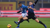 Menjamu Napoli di Giuseppe Meazza, Kamis (27/12/2018) dinihari WIB, Inter langsung menggebrak. REUTERS/Alberto Lingria.