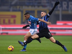 Menjamu Napoli di Giuseppe Meazza, Kamis (27/12/2018) dinihari WIB, Inter langsung menggebrak. REUTERS/Alberto Lingria.