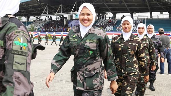 Potret Barisan Tentara Berhijab di Filipina, Gagah Tapi Santun