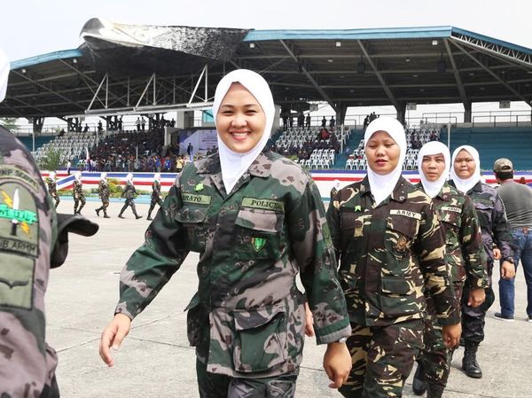 Potret Barisan Tentara Berhijab di Filipina, Gagah Tapi Santun