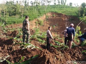 Lereng 70 Meter di Trenggalek Longsor, Ancam Rumah Warga di Bawah