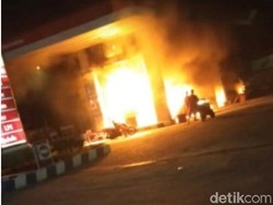 SPBU di Kediri Terbakar Hanguskan Motor dan Mobil