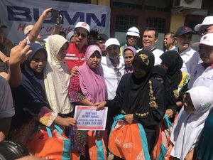 Cek Kondisi Sumur Pasca Tsunami Banten, Rini Beri Bantuan Rp 3 M