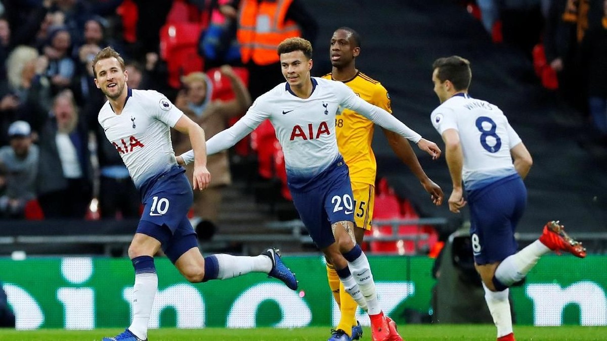 Tottenham ungguli Wolverhampton 1-0 pada babak pertama (Eddie Keogh/REUTERS)
