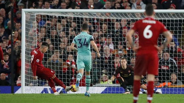 Firmino Hat-trick, Liverpool Gilas Arsenal 5-1