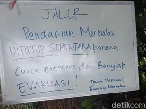 Cuaca Buruk, Pendakian ke Merbabu Ditutup Sementara Cuaca Buruk, Pendakian ke Merbabu Ditutup Sementara