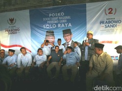 Sandiaga Uno Resmikan Posko Seknas di Dekat Rumah Jokowi