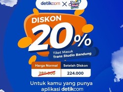 Punya Aplikasi detikcom, Dapat Diskon 20% Tiket Trans Studio Bandung