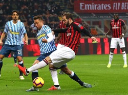 Milan menjamu SPAL di Stadion San Siro, Minggu (30/12/2018) dinihari WIB. Milan menatap pertandingan dengan puasa kemenangan di lima pertandingan terakhirnya di seluruh kompetisi dan puasa kemenangan empat pertandingan di Serie A. Foto: Marco Luzzani/Getty Images