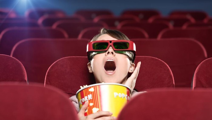 Ilustrasi Nonton Film di Bioskop Ilustrasi Nonton Film di Bioskop