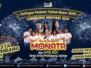 Malam Tahun Baru di TMII: Dangdut, Kembang Api & Wayang Semalam Suntuk