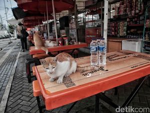 PKL Lokbin Taman Kota Intan Sepi Jelang Pergantian Tahun