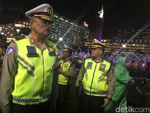 Malam Tahun Baru, Kakorlantas Cek Bundaran HI Malam Tahun Baru, Kakorlantas Cek Bundaran HI