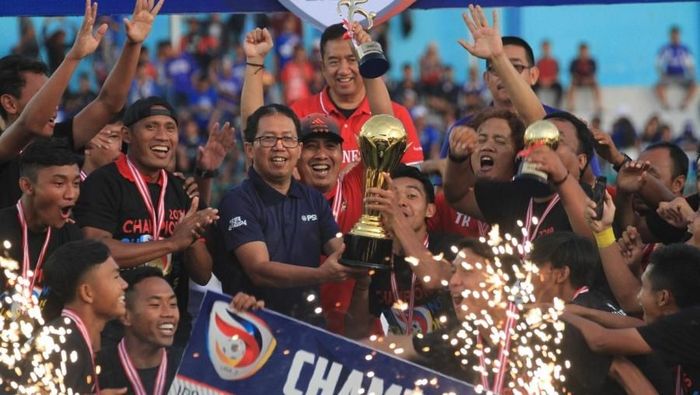 Persik Kediri saat juara Liga 3 2018. (dok. PSSI) Persik Kediri saat juara Liga 3 2018. (dok. PSSI)