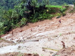 20 Orang Terindikasi Masih Tertimbun Longsor Sukabumi
