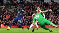Fulham sempat memperkecil skor di menit ke-69. Aboubakar Kamara merobek gawang Bernd Leno usai memanfaatkan assis Ryan Sessegnon. (Foto: Justin Setterfield/Getty Images)