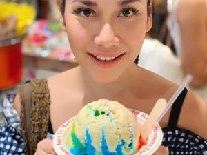 Liburan ke Hawaii, BCL dan Ashraf Sinclair Mampir ke Gerai Es Serut Legendaris