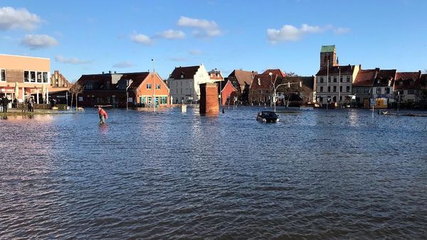 Kawasan Kota Tua di Jerman Lumpuh Akibat Banjir