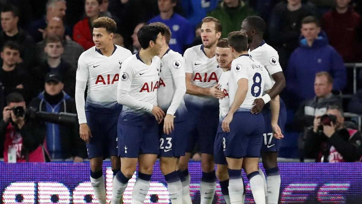 Tottenham Hotspur menang 3-0 atas Cardiff. (Foto: Matthew Childs/Reuters)