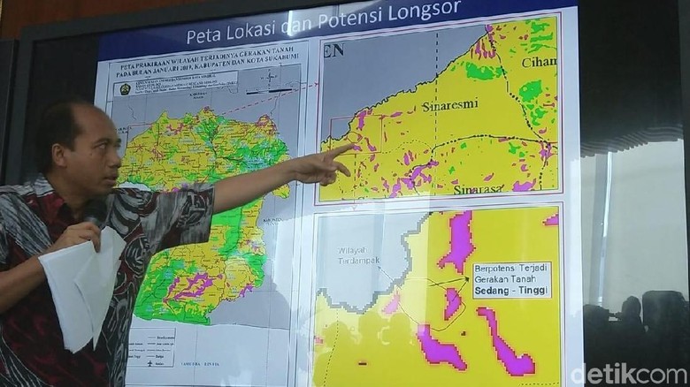 BNPB: 33 Kecamatan di Sukabumi Rawan Longsor di Januari Ini