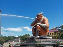 Ini Patung Bekantan Ikonik di Banjarmasin