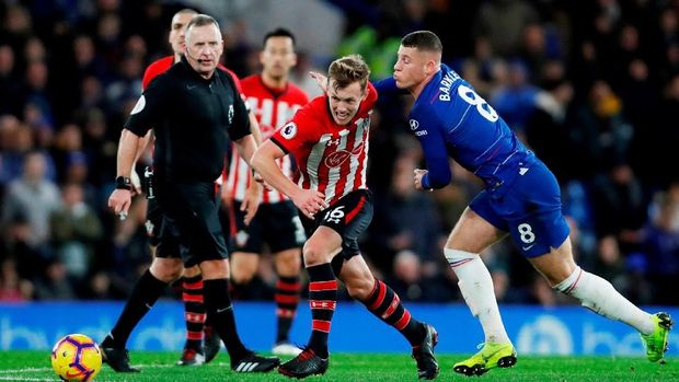 Pertahanan solid Southampton menyulitkan Chelsea mencetak gol.