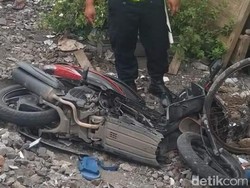 Driver Ojek Online Terserempet KA Jenggala di Sidoarjo